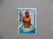 ZAMBIA, used stamp 1973, WHO 4n