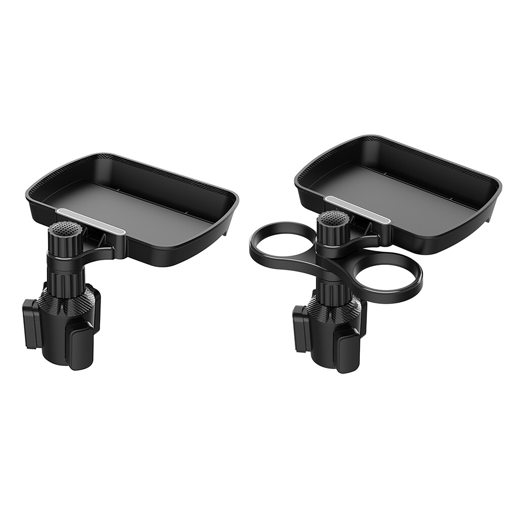 Plastic Cup Holder Tray 360 Rotating Car Cup Holder Adjustable Portable