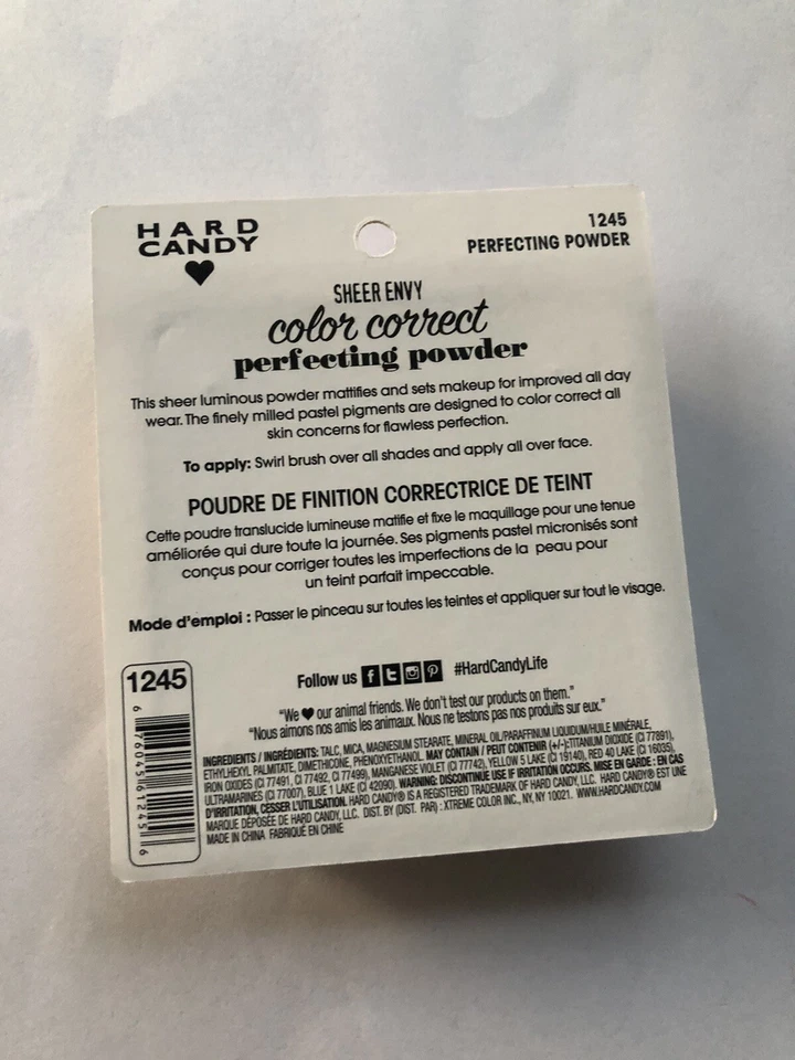 Hard Candy Sheer Envy Color Correct Perfecting Powder 1245 Matte Finish - Image 2 of 2