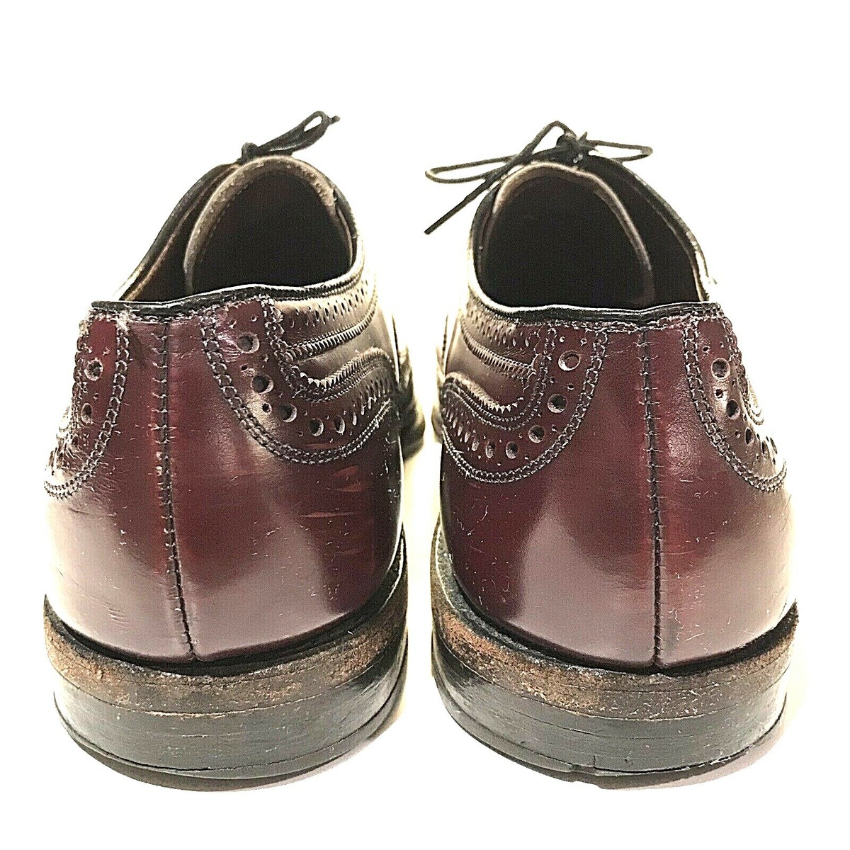 Allen Edmonds McAllister 6275 Crimson Burgundy Leather Wingtip Oxfords Size 15 Allen Edmonds McAllister 6275 Crimson | Mercari main image 3
