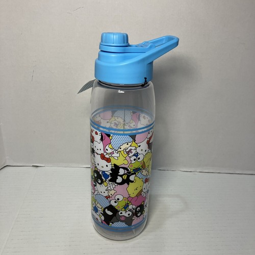 Hello Kitty & Friends 28oz Plastic Sport Water Bottle With Hinged Handle New - Picture 5 of 6