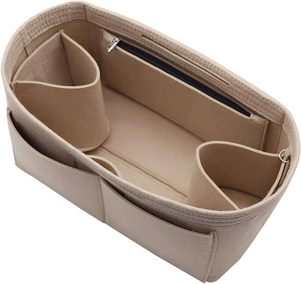 bag organizer insert with zipper