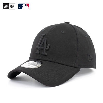New Era 39Thirty Stretch Fit Cap MLB LA Los Angeles Dodgers Mütze Black on Black