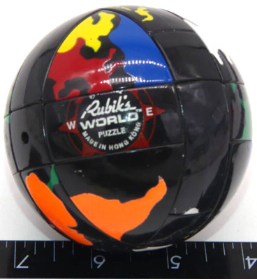 Vintage 1982 Rubik's World Puzzle Globe Sphere Toy Hong Kong Cube