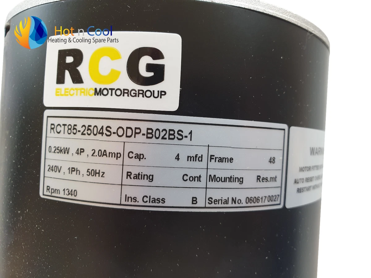Replacement Brivis Gas Heater Fan Motor 250 Watt Single Phase 4 Pole | eBay