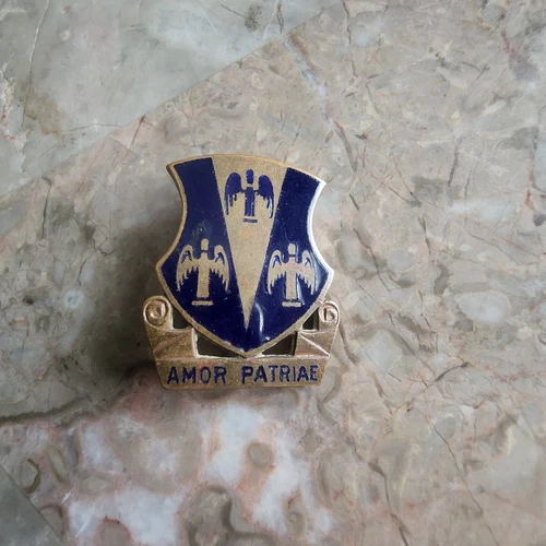 WW2 US Army Military 63rd CAC Coast Artillery Corps Distinctive Insignia Pin