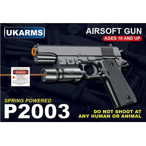 AIRSOFT M1911 SPRING PISTOL HAND GUN w/ LASER SIGHT 6mm BB BBs eBay