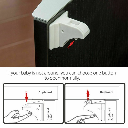 24PCS Magnetic Child Infant Baby Kids Drawer Cupboard Cabinet Door Safety Lock - Bild 6 von 10