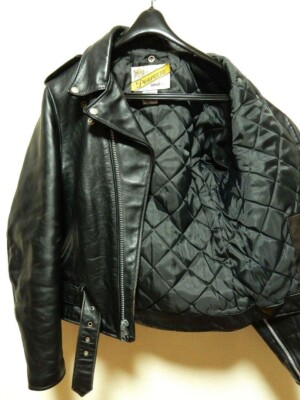 Schott Perfecto Double Leather Riders Jacket Size 38 Made in USA