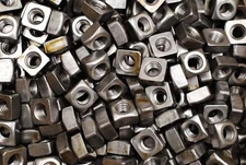 (75) Unplated 1/2-13 Heavy Square Nuts - Coarse Thread - Plain Steel 7/8"