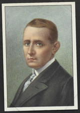 1938 Gutermann Famous Men #46 GUGLIELMO MARCONI Wireless Telegraph Card