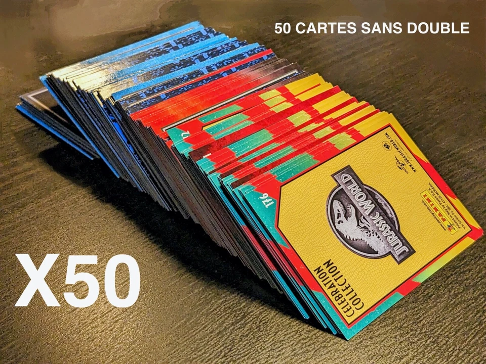 50 cartes panini aléatoires, toutes différentes. Jurassic Park 30 TH Anniversary - Photo 1/1