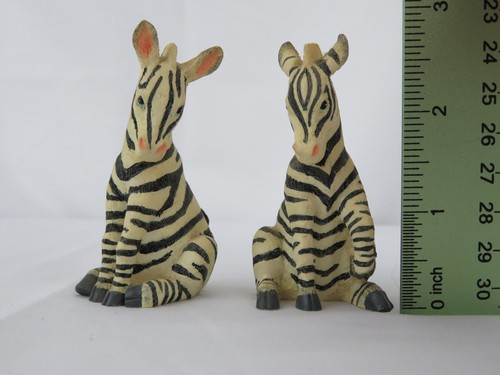 2 Vintage ZEBRA MATES Figurines - 1997 from The Hamilton Collection 2.75" Tall - Picture 2 of 7