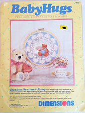 GRANDMA SENTIMENT HOOP 4610 Embroidery Kit by Dimensions 1986