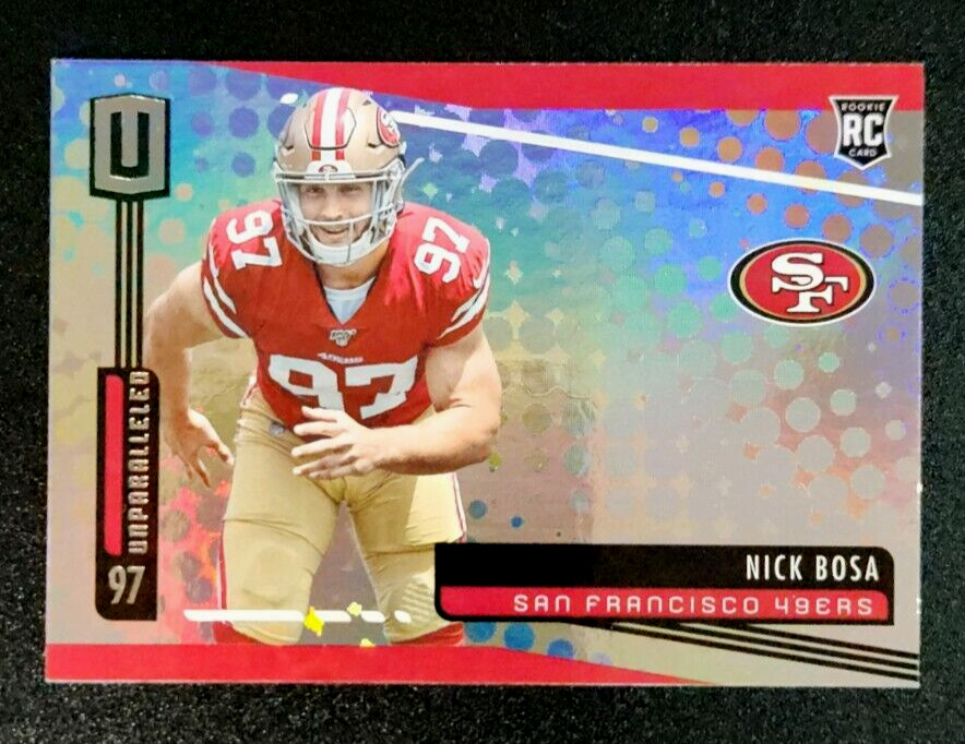 Nick Bosa San Francisco 49ers 2019 Panini Unparalleled RC Rookie Card # 202