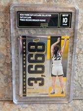 CAITLIN CLARK 2024RECORD BREAKER Chrome #RBCC RC Graded Gem 10 Iowa Indiana