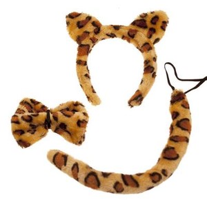 Animal Ears /& Tail Set Tiger Kids Fancy Dress
