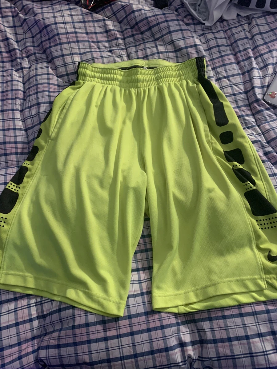 Nike Elite Basketball Shorts Yellow Medium eBay