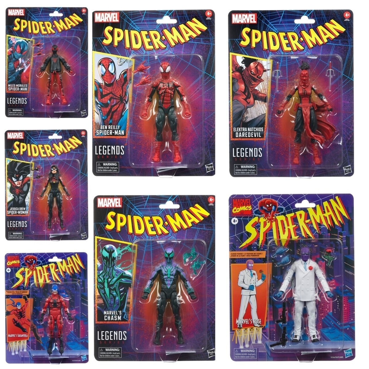 コミック・アニメ HASBRO MARVEL LEGENDS RETRO 6-INCH HASBRO Marvel Legends 6 Inch Scale Retro Spider-Man Wave