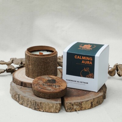 CALMING AURA - Meditation Scented Candle Rough Box 3.2 oz.