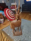 Hand Carved  Wooden Gazelle Statue MCM — photo 7