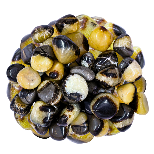 Piedras pulidas de cristal septario caídas - Imagen 1 de 10