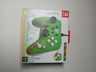 Nintendo Switch Wired Controller Super Mario YOSHI PowerA Controller 10ft Cable