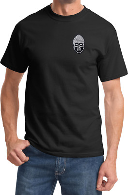 Buy Cool Shirts Yoga Buddha Head Patch Pocket Print Shirt