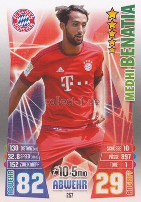 Match Attax 15/16 - 257 - Medhi BENATIA