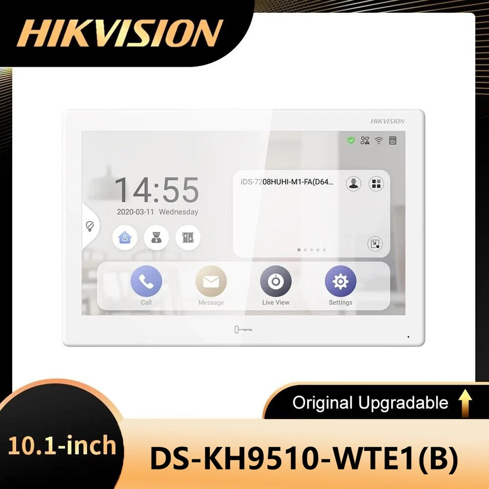 Hikvision DS-KH9510-WTE1(B) 10,1" POE WIFI Videocitofono Rete Stazione Interno