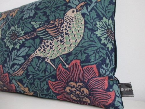 Liberty Mildenhall Red Cotton & Black Velvet Fabric Retro Vintage Cushion Cover - Picture 8 of 12