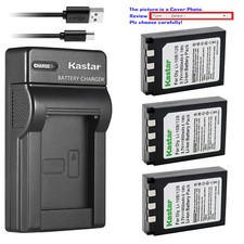 Kastar Battery Slim Charger for Olympus Li-10B Li-12B Li-10C Stylus 500 Digital