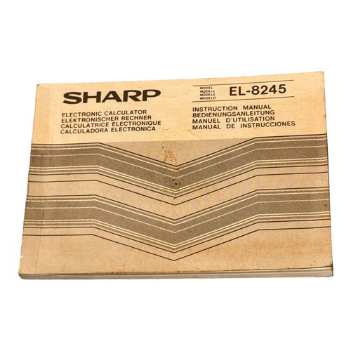 Reloj y Calculadora Sharp Mate EL 8245 Reparación De Colección - Imagen 7 de 8
