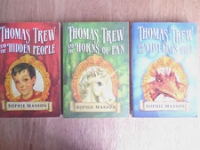 NEW Lot of 3 "Thomas Trew" Children's Chapter Books:  Hidden People*Horns*Klint-