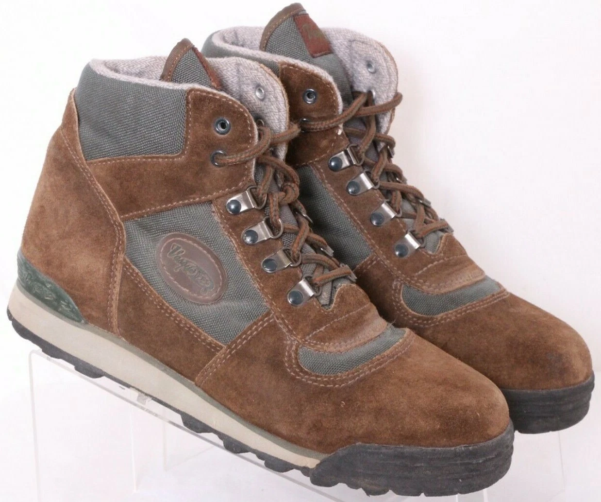 Vtg Vasque 7405 Brown Lace-Up suede Leather Ankle Trail Hiking Boots Men's 6