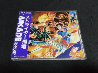STRIDER HIRYU PC Engine PCE NAPR-1041 1994 NTSC-J NEC with OBI Postcard Tested