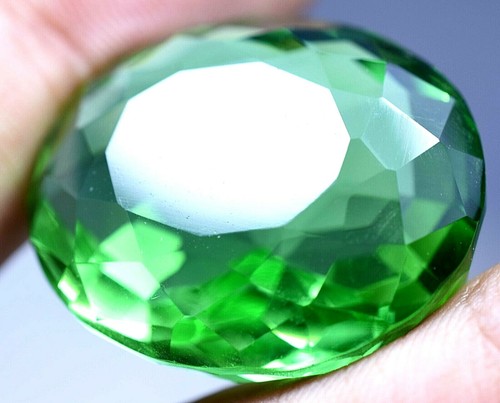 Lab Created 63.50 Ct Beautiful Rich Green Emerald GGL Certified Top Quality Gem - Picture 2 of 8