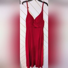 Azazie Davis Burgundy Red Strapless Bridesmaid Gown
