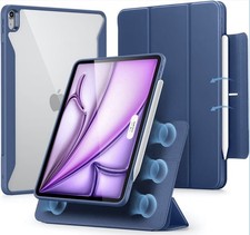 ESR iPad Air 13  Case 2025/2024 M3/M2 W/Pencil Holder, Removable Mag Cover Blue