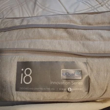 Sleep Number Twin XL I8 Pillow Top Mattress Top Bottom Zip Cover READ 38x80