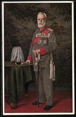 Postcard portrait King Ludwig III 