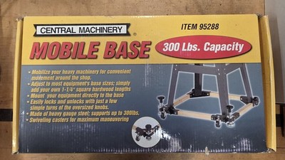 Central Machinery Mobile Base Item 57289 300 Lbs Capacity