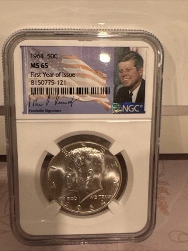1964 Kennedy Half Dollar MS Grade 65 NGC