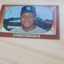 Bowman 1955 Elston Howard New York Yankees #68 Rookie Baseball Trading Card. rookie card picture