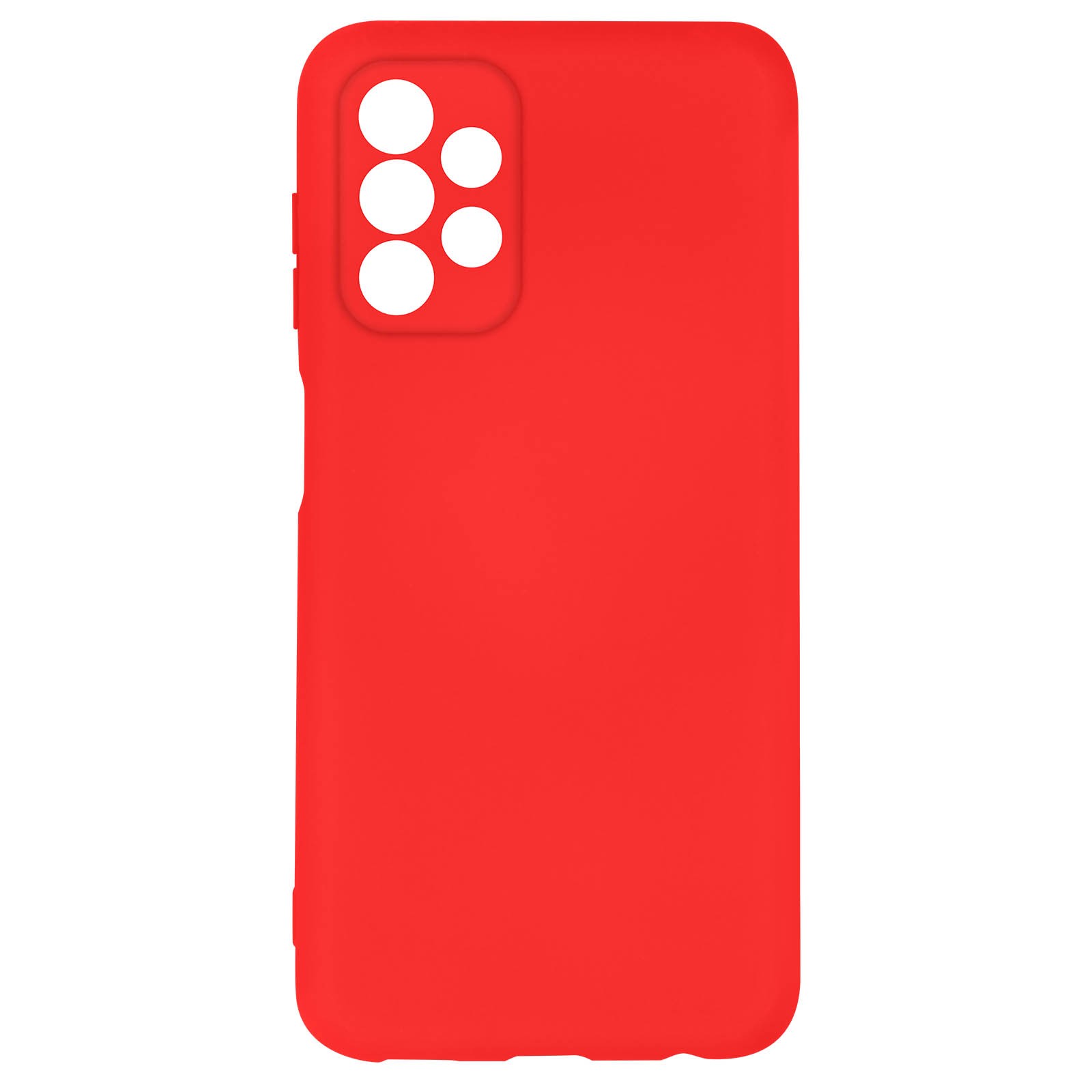 Coque Galaxy A13 silicone semi-rigide rouge fine housse de protection