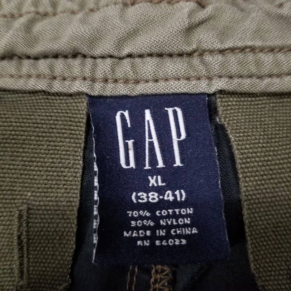 Vintage GAP Pants Mens XL Khaki Parachute Paratrooper Baggy Utility Y2K 38-41 - Image 2 of 4