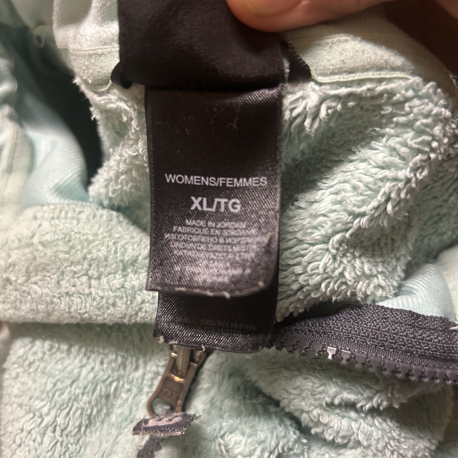 The North Face Women’s Fleece Jacket XL Full Zip Mint Green Outdoor Coat thumbnail 4