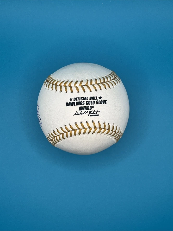 Fernando Tatis Jr. Signed Gold Glove Award Logo OML Baseball (JSA) - Image 3 of 4