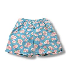 Peter Millar Seaside Hibiscus Harbour Floral Swim Trunks 8  Blue/Pink Sz XL GUC