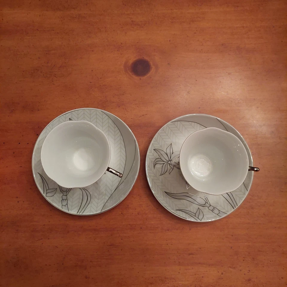 Juego de té/café Lorren Home Trends J.Bouaria porcelana fina China Demitasse Foto 4 de 4